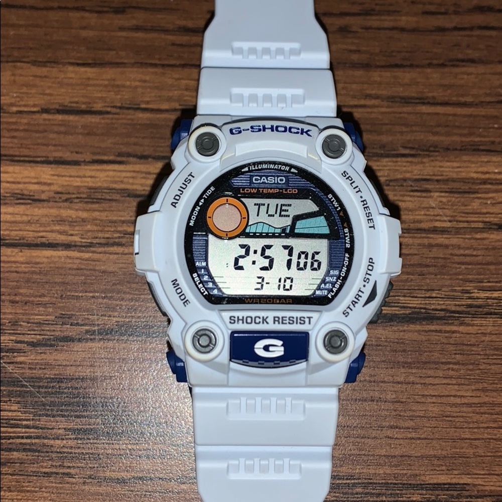 White/Blue G-Shock
